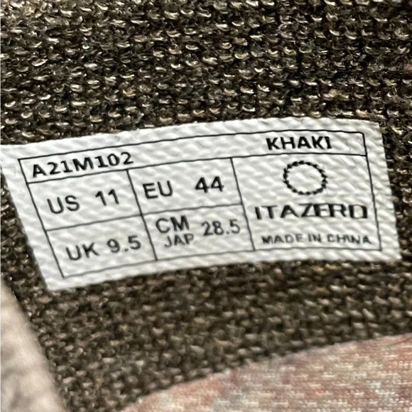 ITAZERO Men’s Khaki Tan Casual Lace Up Shoe with Arch Support Insoles Size 11 - Picture 7 of 12